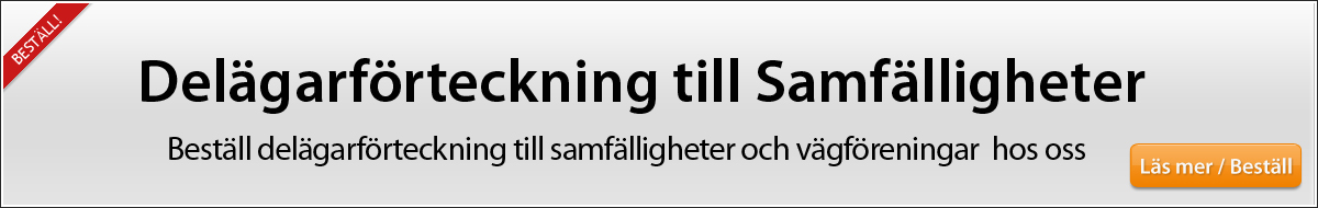 Delägarförteckning till Samfälligheter